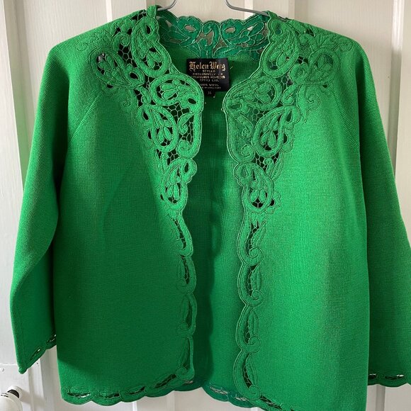 Vintage 1960s wool cardigan size XS - Picture 1 of 5